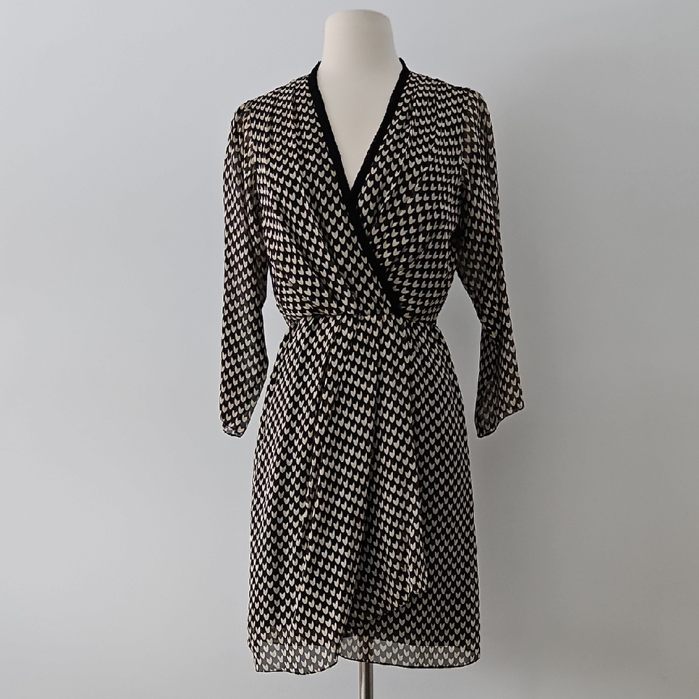 Diane VonFurstenberg‎ 100% Silk Midi Dress Babydoll Size 2